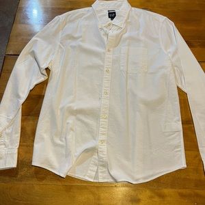 Gap Oxford - white cotton shirt size large - brand new never worn